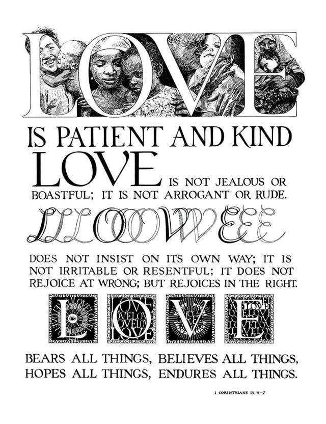 Love is Patient and Kind poster